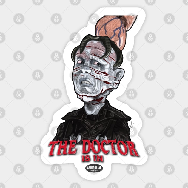 Dr. Phillip Channard Sticker by AndysocialIndustries